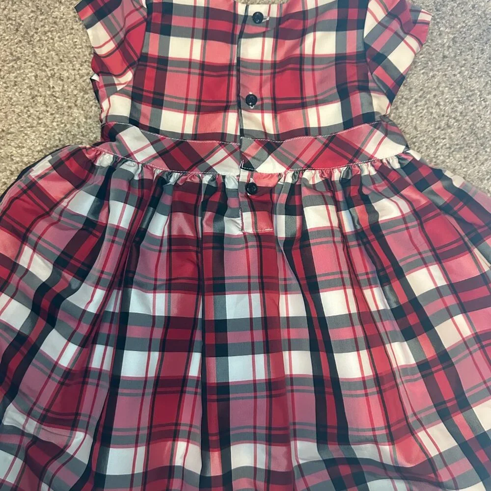 Toddler 24 Months Girls Plaid Dress CARTER'S Carters red black